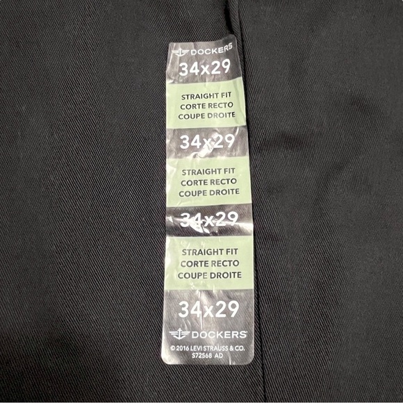 NWT Dockers Easy Khaki Straight Fit Comfort Waist Wrinkle Resistant Size 34 / 29 - Picture 6 of 14